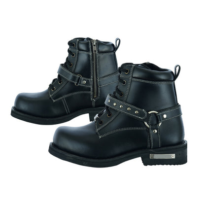 BSM3901 Women's Boots with Side Zipper and Single Strap