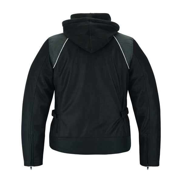 BSM2120 Women's Mesh 3-in-1 Riding Jacket (Black/Black Tone Reflective)