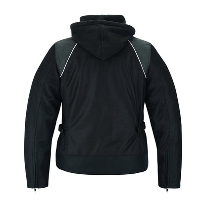 BSM2120 Women's Mesh 3-in-1 Riding Jacket (Black/Black Tone Reflective)