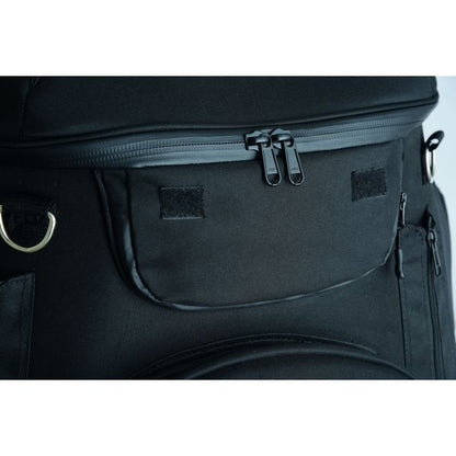 BSM4523 BLACK HEAVY DUTY TEXTILE MOTORCYCLE PET CARRIER SISSY BAR BAG