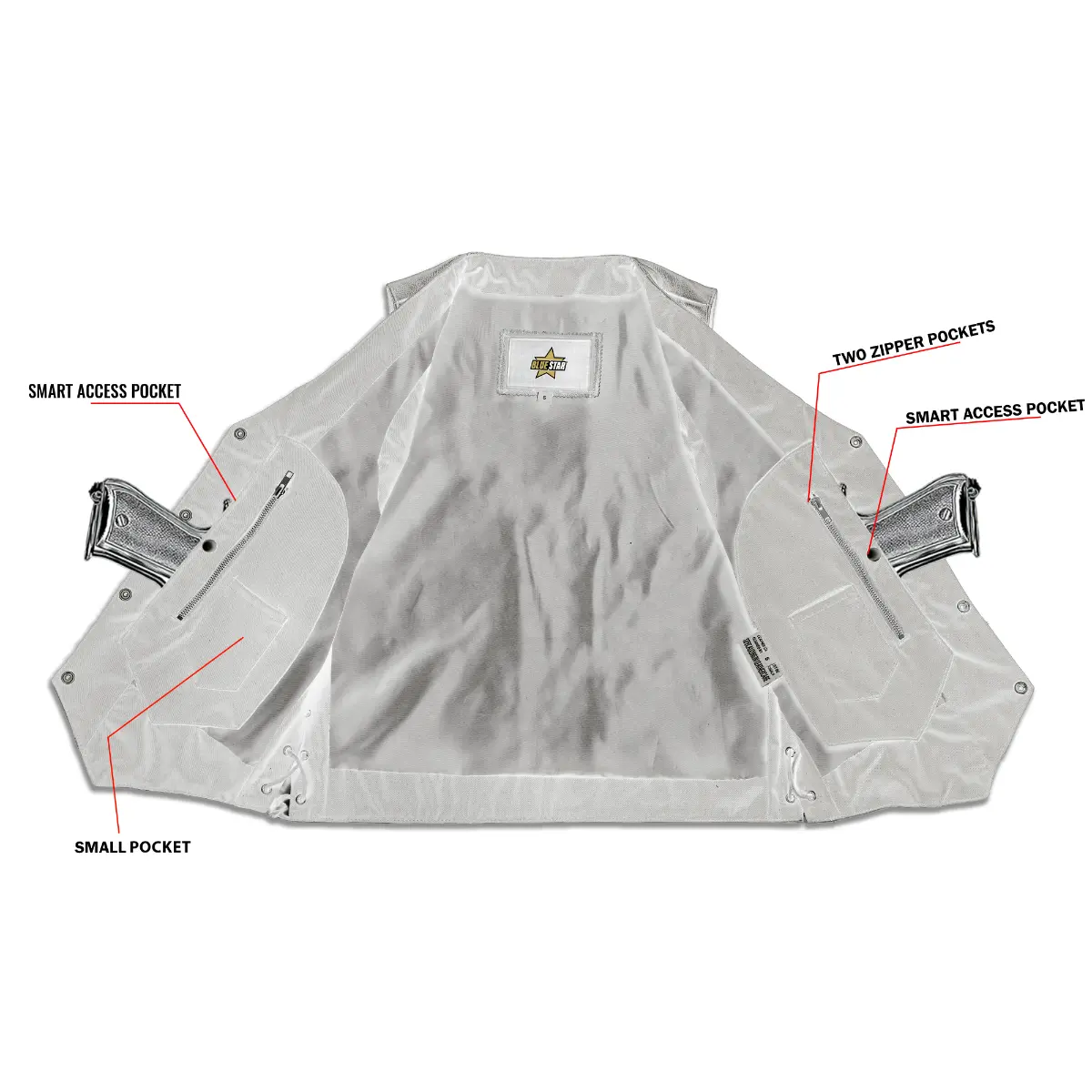 BSM1509 Men's Ten Pocket Utility Vest - Image 8