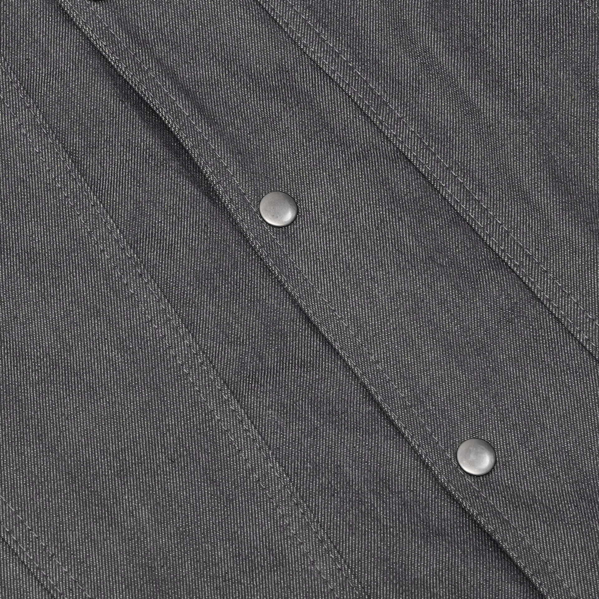 BSM1539 Men's Rough Rub-Off Raw Finish Broken Gray Denim Vest - Image 8