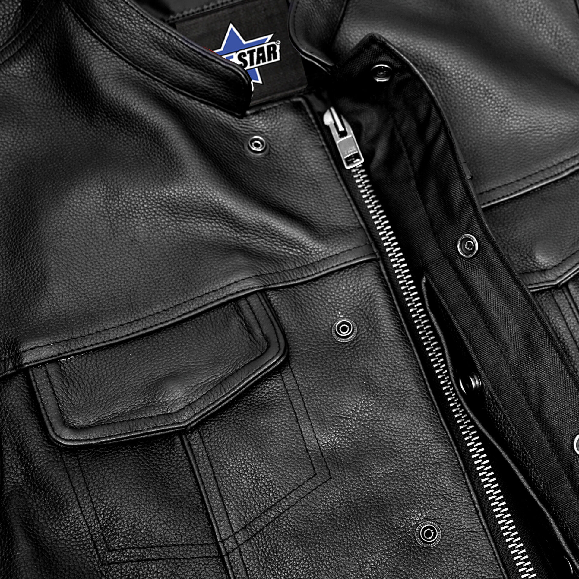 BSM1572 Concealed Snap Closure, Scoop Collar & Hidden Zipper - Image 8