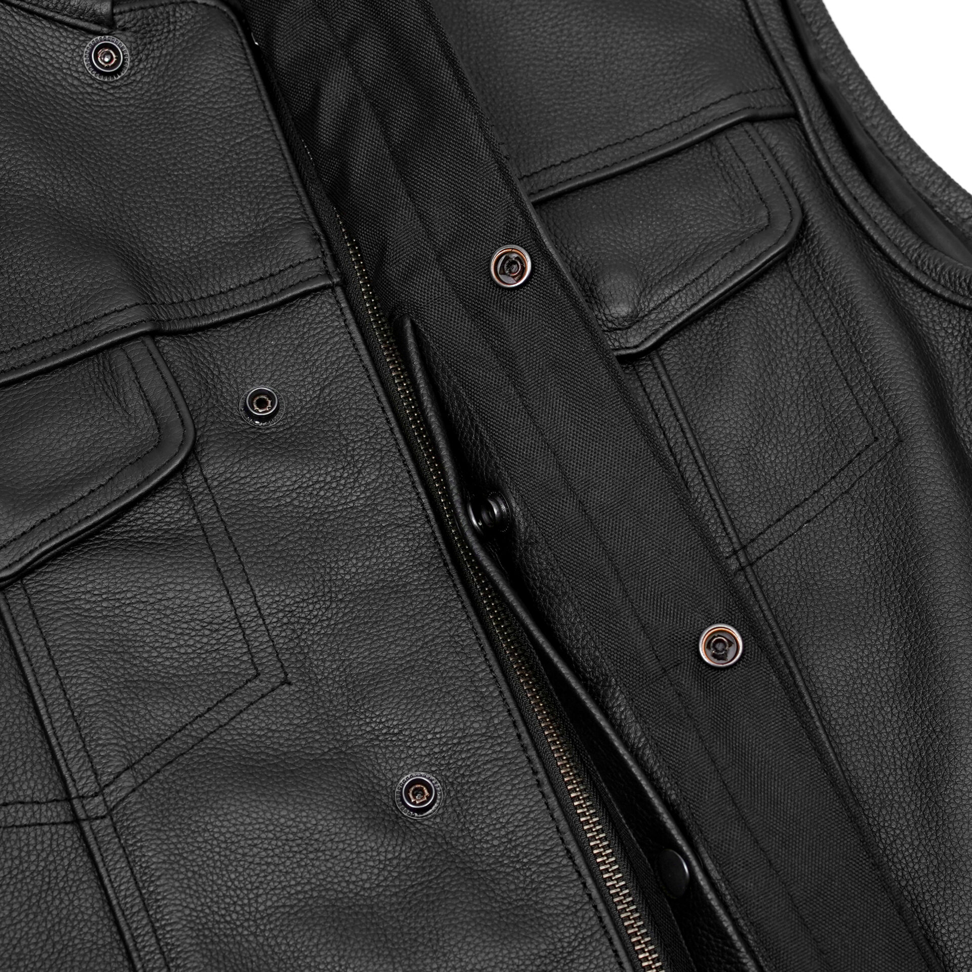BSM1572 Concealed Snap Closure, Scoop Collar & Hidden Zipper - Image 9