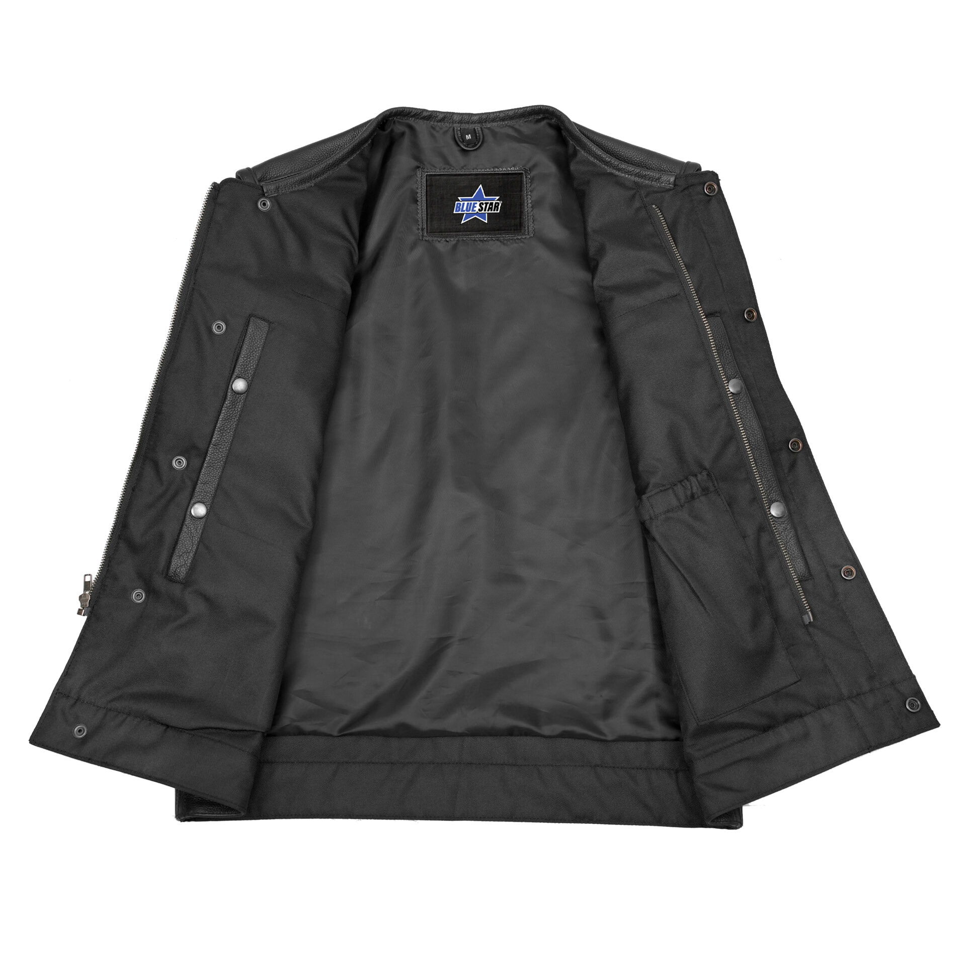 BSM1573 Concealed Snap Closure, Without Collar & Hidden Zipper - Image 4