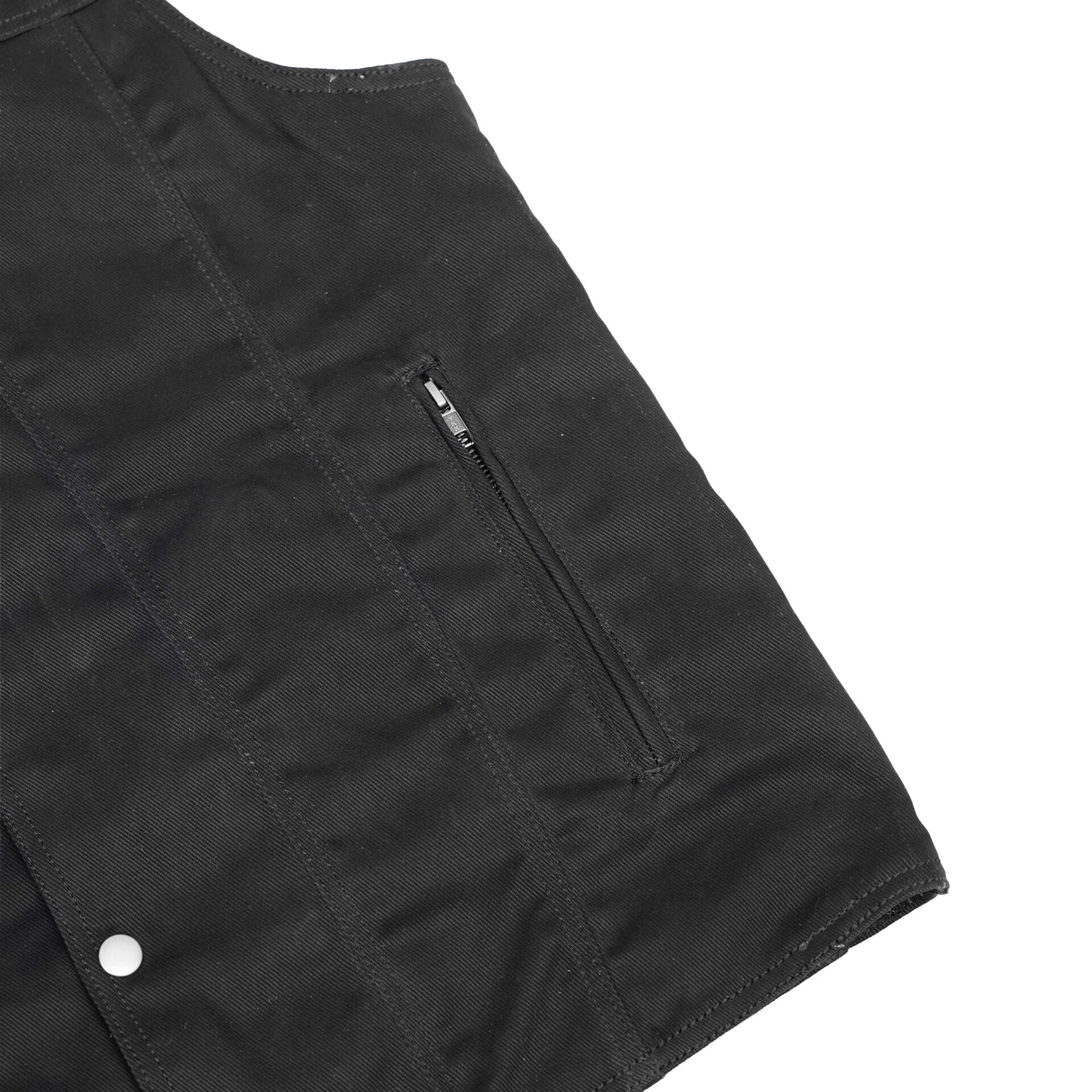 BSM1544 Men's Single Back Panel Concealed Carry Denim Vest - Image 8