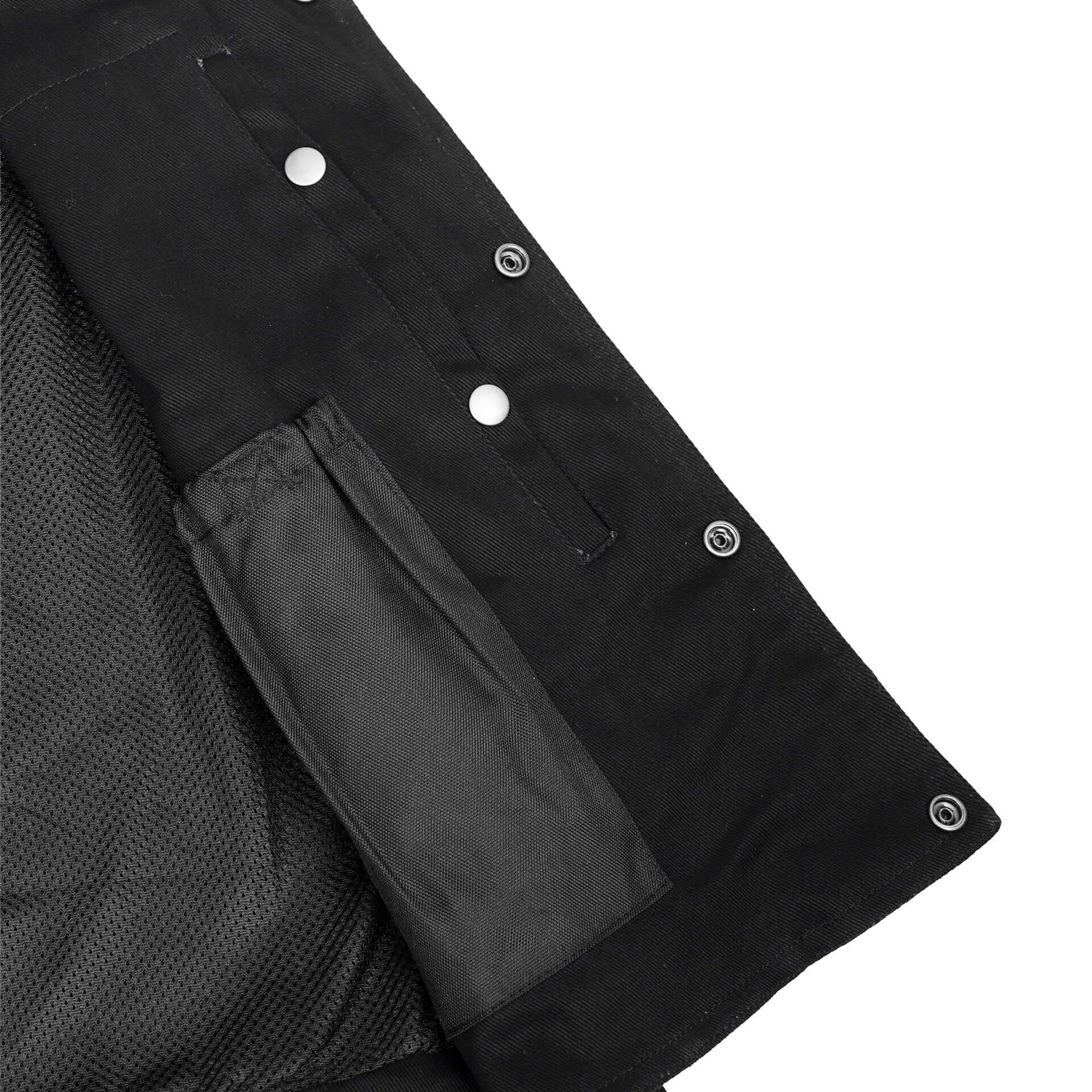 BSM1544 Men's Single Back Panel Concealed Carry Denim Vest - Image 6
