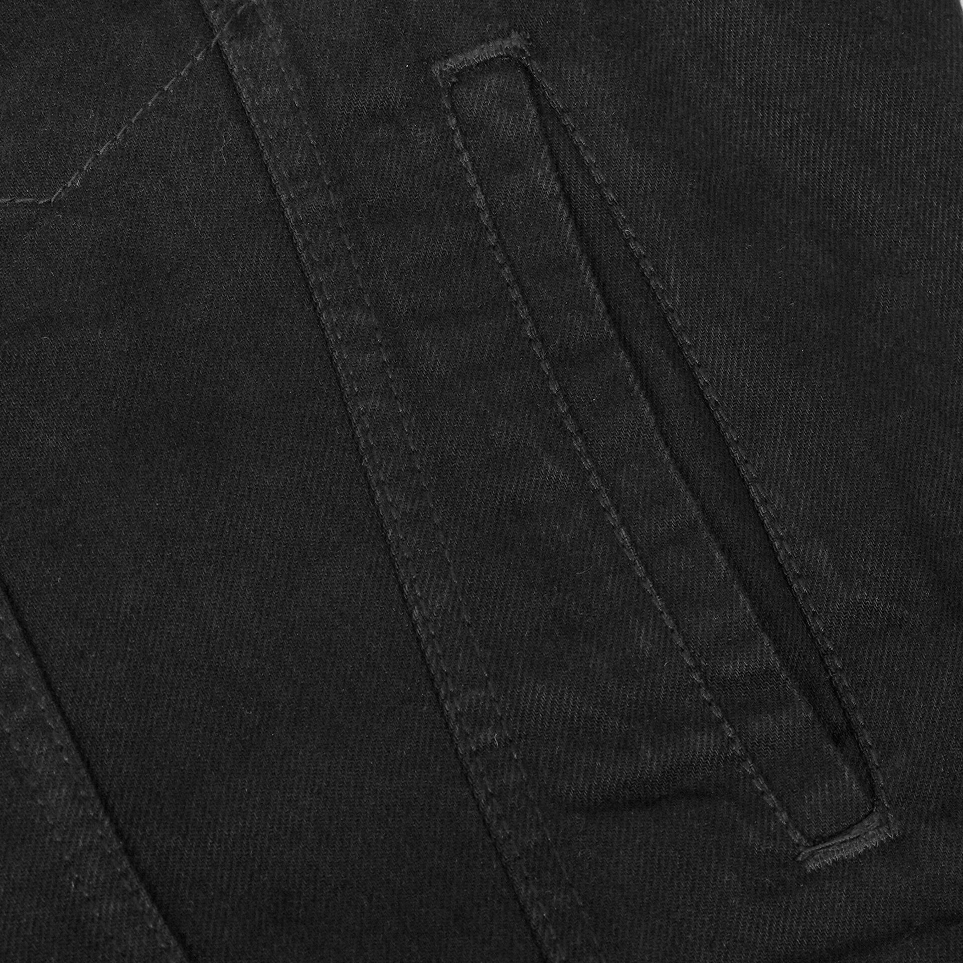 BSM1567 Snap Front Denim Vest- Black - Image 11