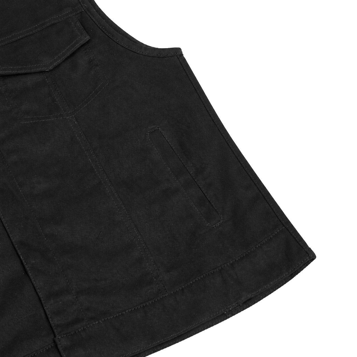 BSM1536 Concealed Snaps, Denim Material, Hidden Zipper, w/o Collar - Image 8