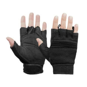 BSM3310 Synthetic Leather/ Mesh Fingerless Glove