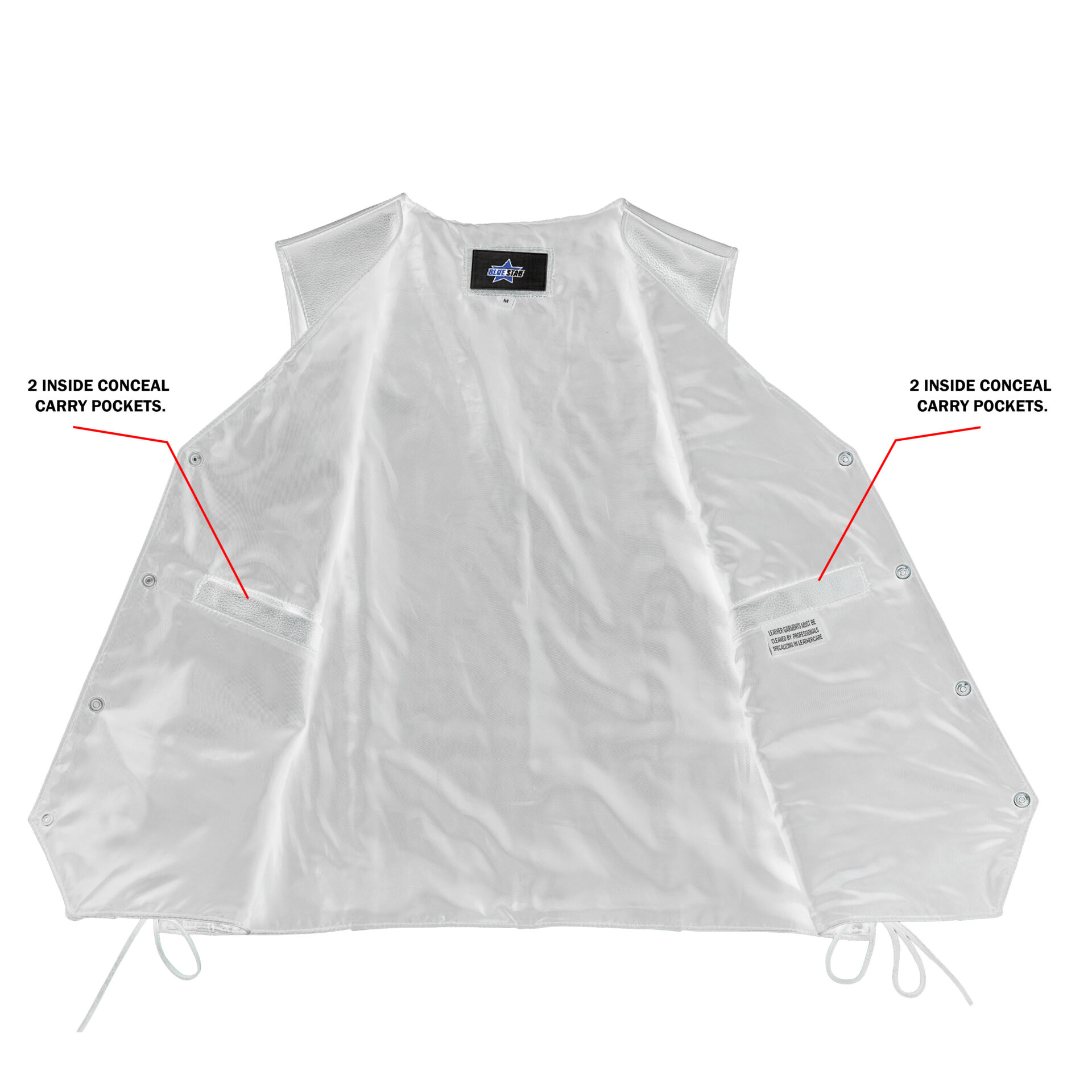 BSM1518 Men's Side Lace Economy Vest - Image 4