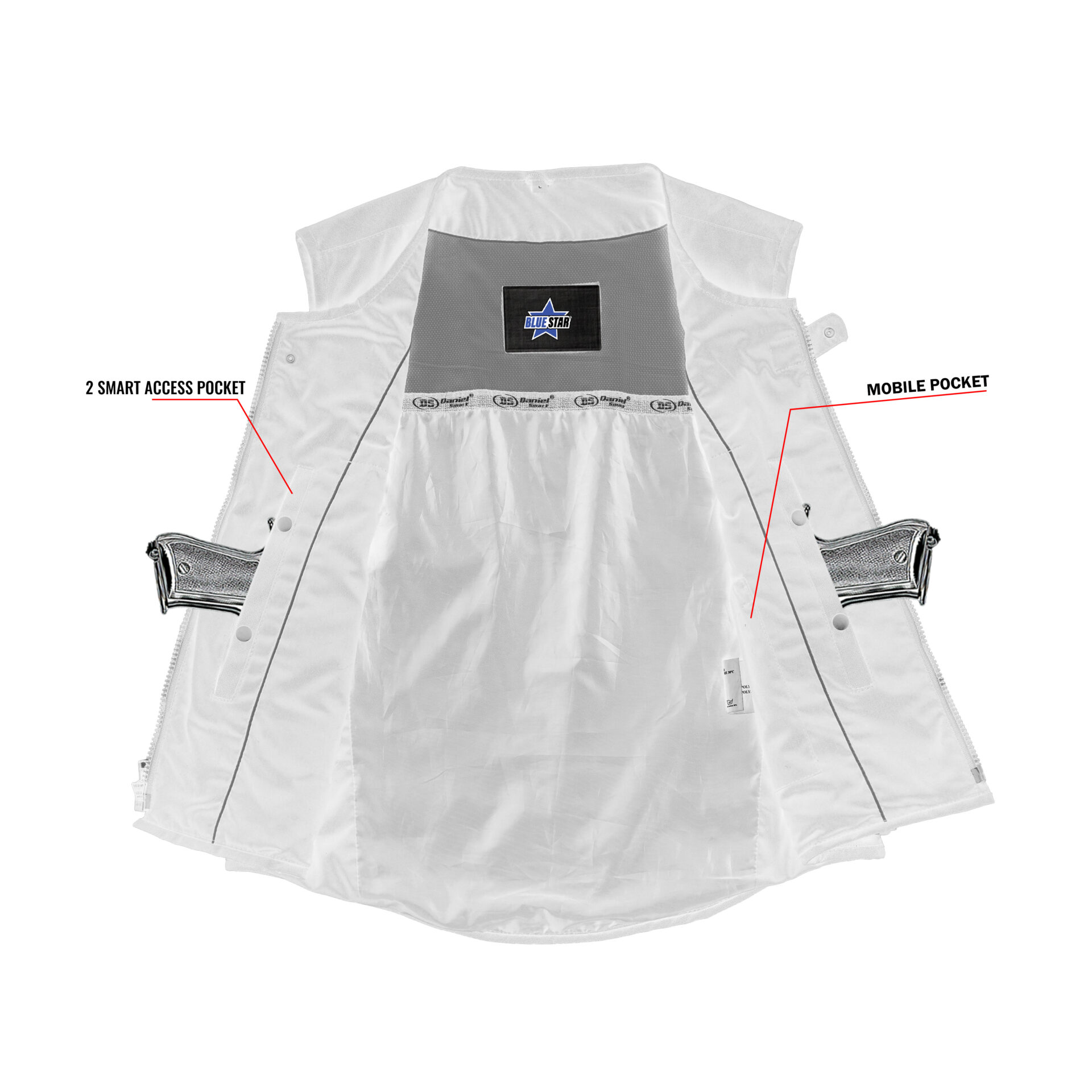 BSM1515 Men's Textile Updated SWAT Team Style Vest - Image 4