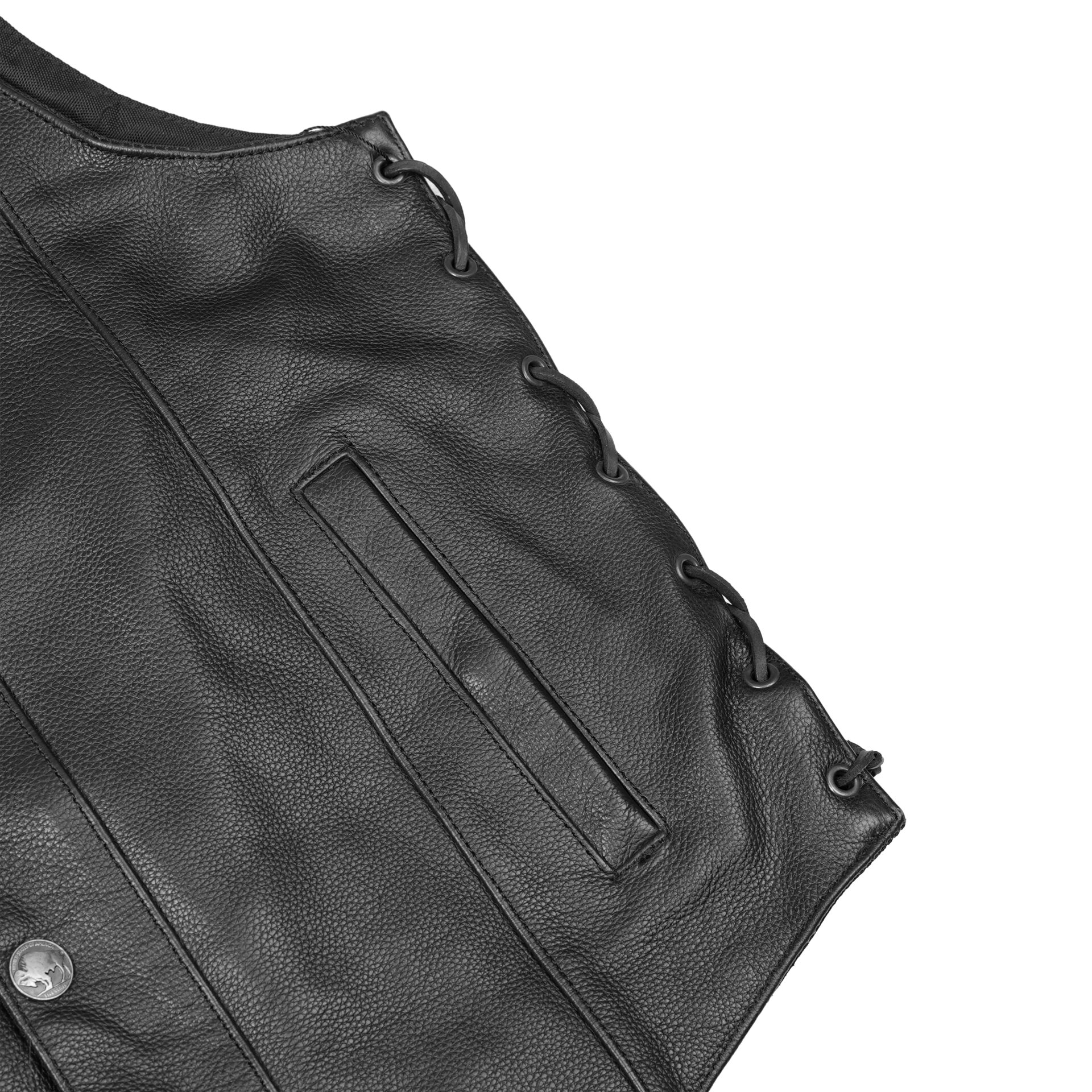 BSM1528 Men's Single Back Panel Concealed Carry Vest (Buffalo Nickel He - Image 9