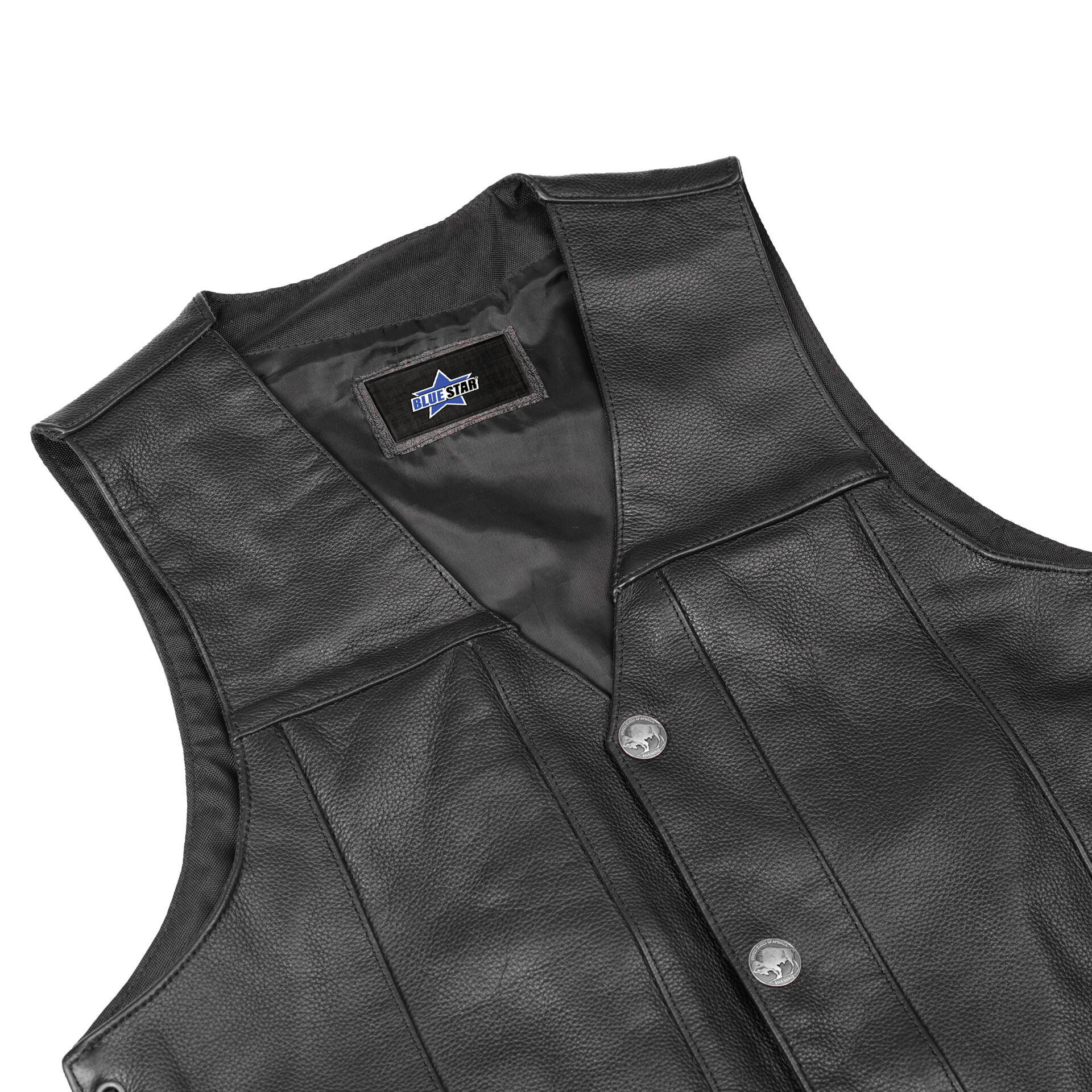 BSM1528 Men's Single Back Panel Concealed Carry Vest (Buffalo Nickel He - Image 7