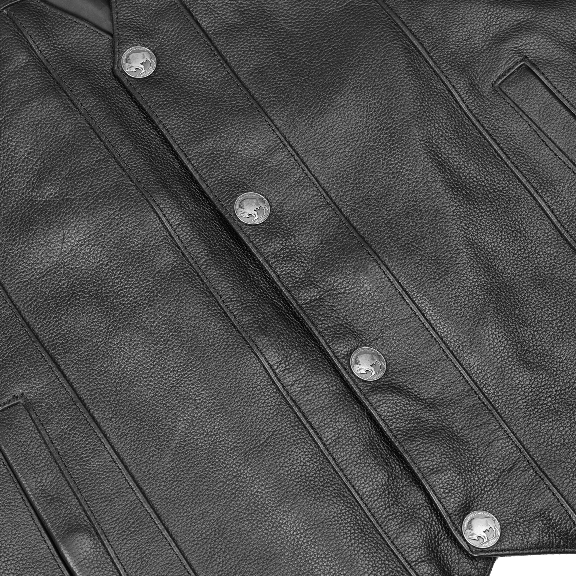 BSM1528 Men's Single Back Panel Concealed Carry Vest (Buffalo Nickel He - Image 8