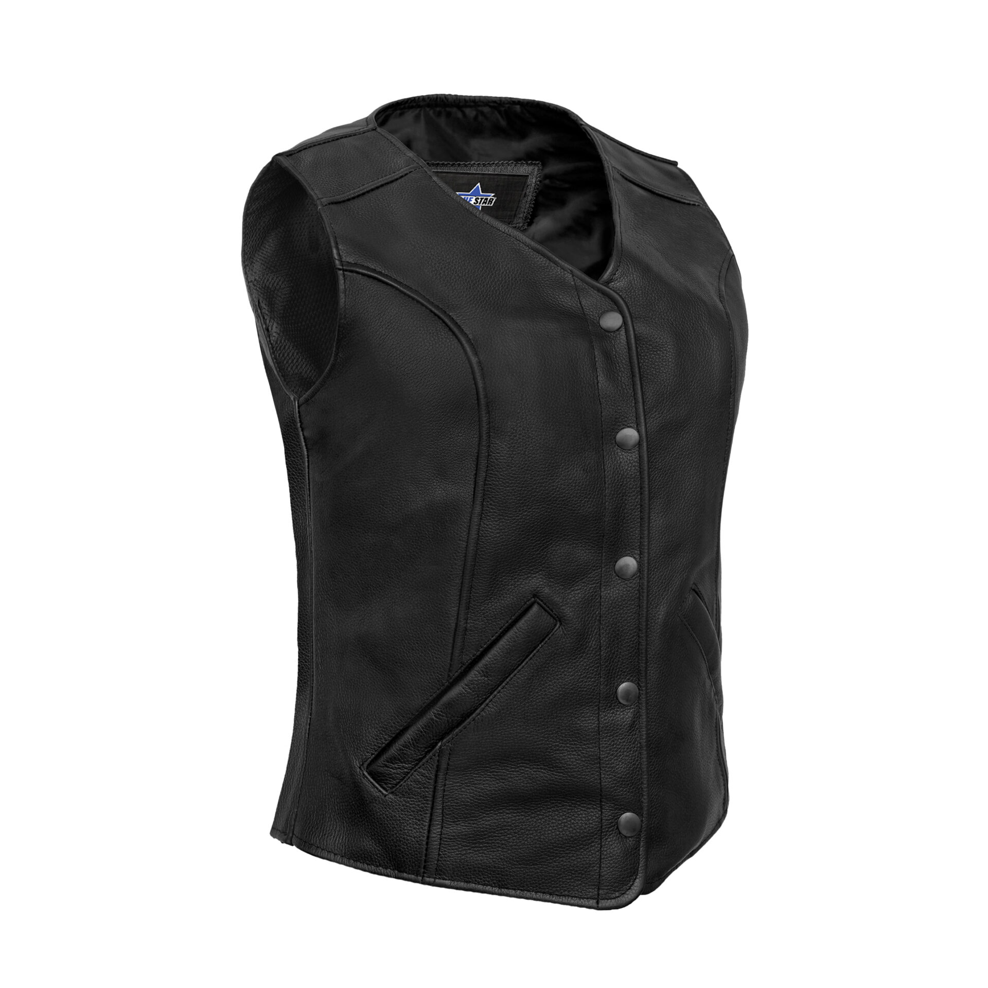BSM2522 Women's Stylish Longer Body ¾ Vest - Plain Sides
