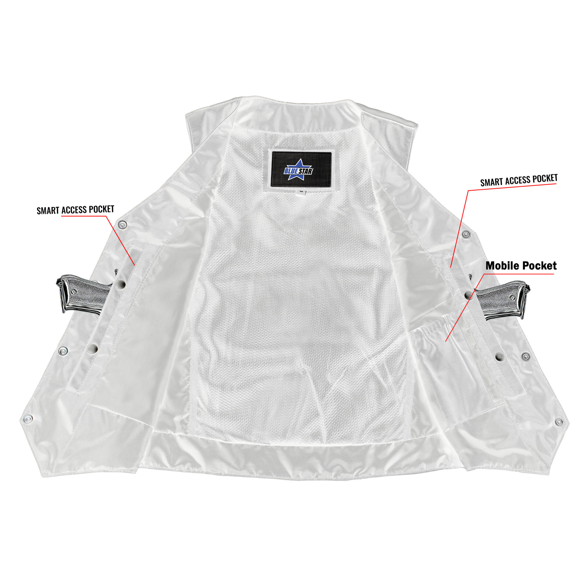 BSM2510 Women's Classic Plain Side Vest - Image 4