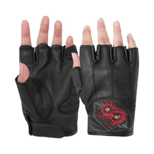 BSM3509 Women's Embroidered Fingerless Glove