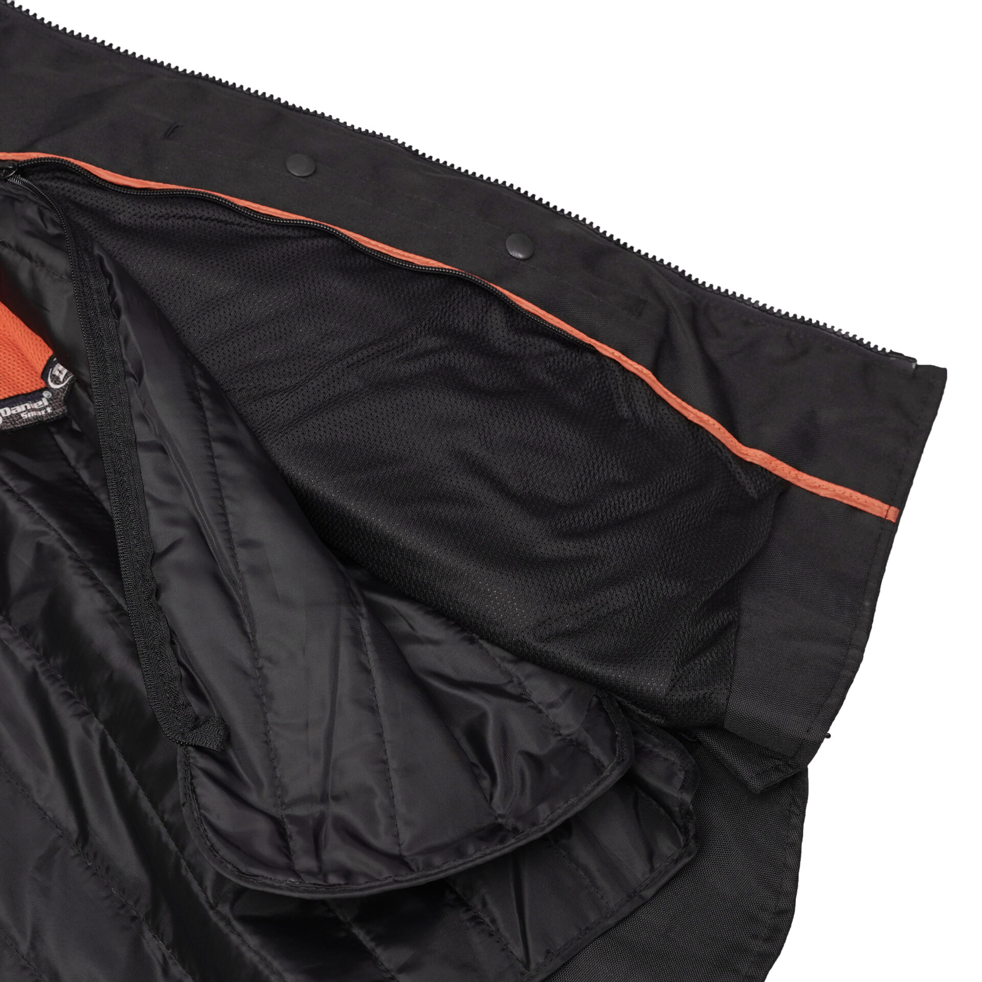 BSM1103 Men's Textile Scooter Style Jacket w/ Reflective Skulls - Image 6