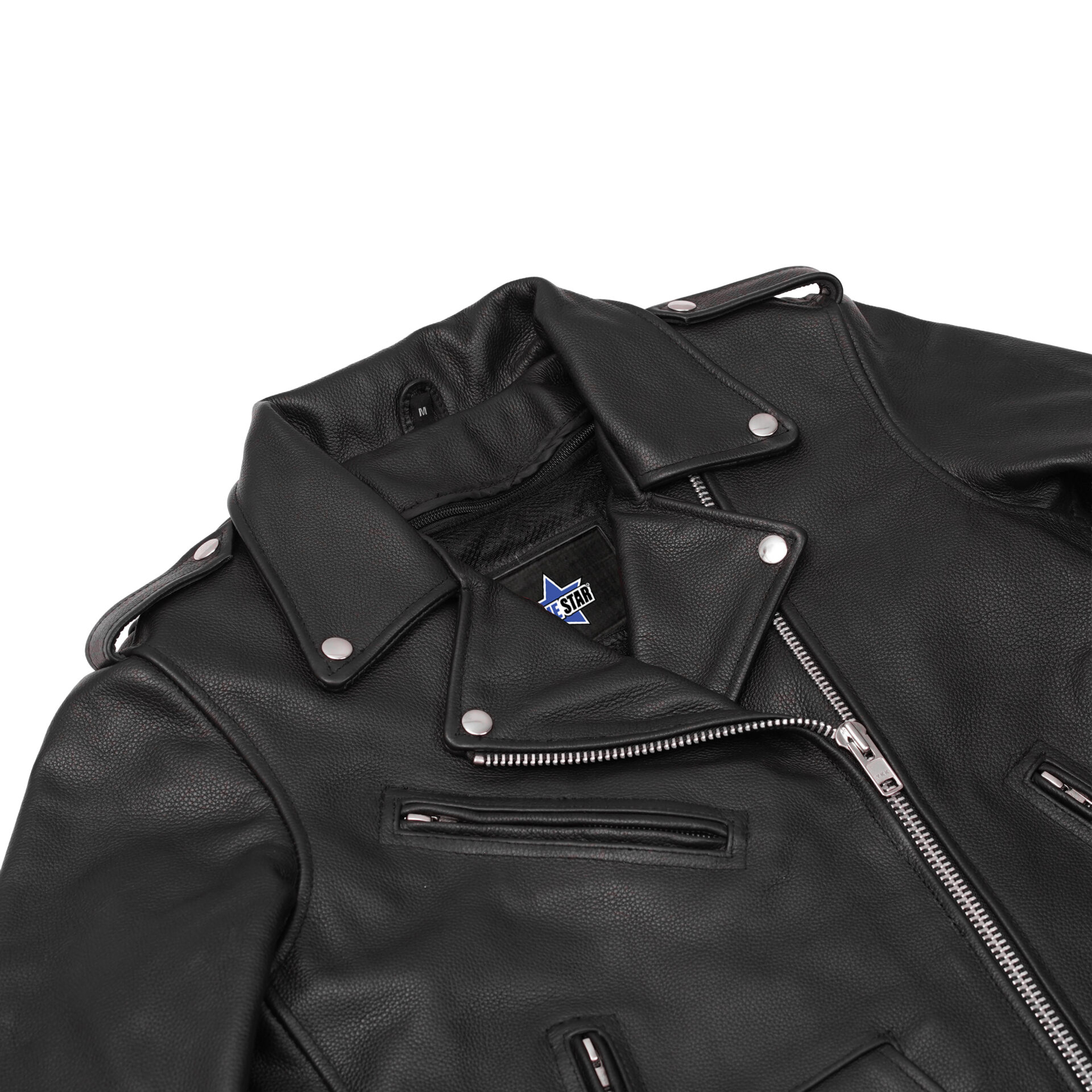 BSM1116 Men's Classic Side Lace Police Style M/C Jacket - Image 8
