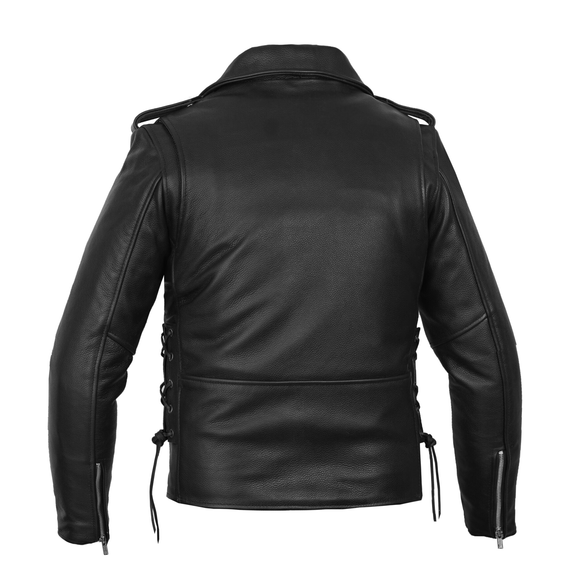 BSM1116 Men's Classic Side Lace Police Style M/C Jacket - Image 2