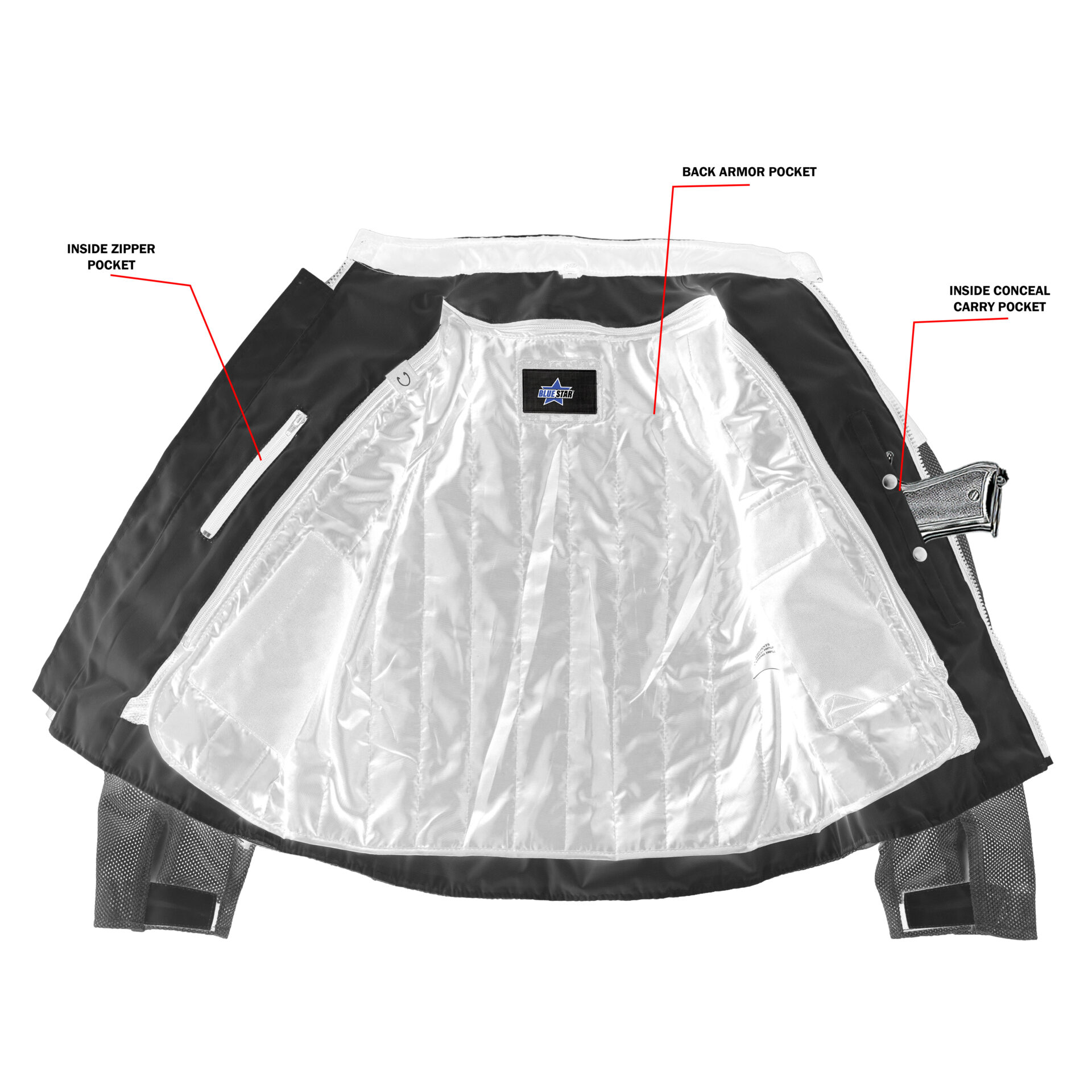 BSM1137 MEN'S PERFORMANCE MESH JACKET – HIGH VIS - Image 4