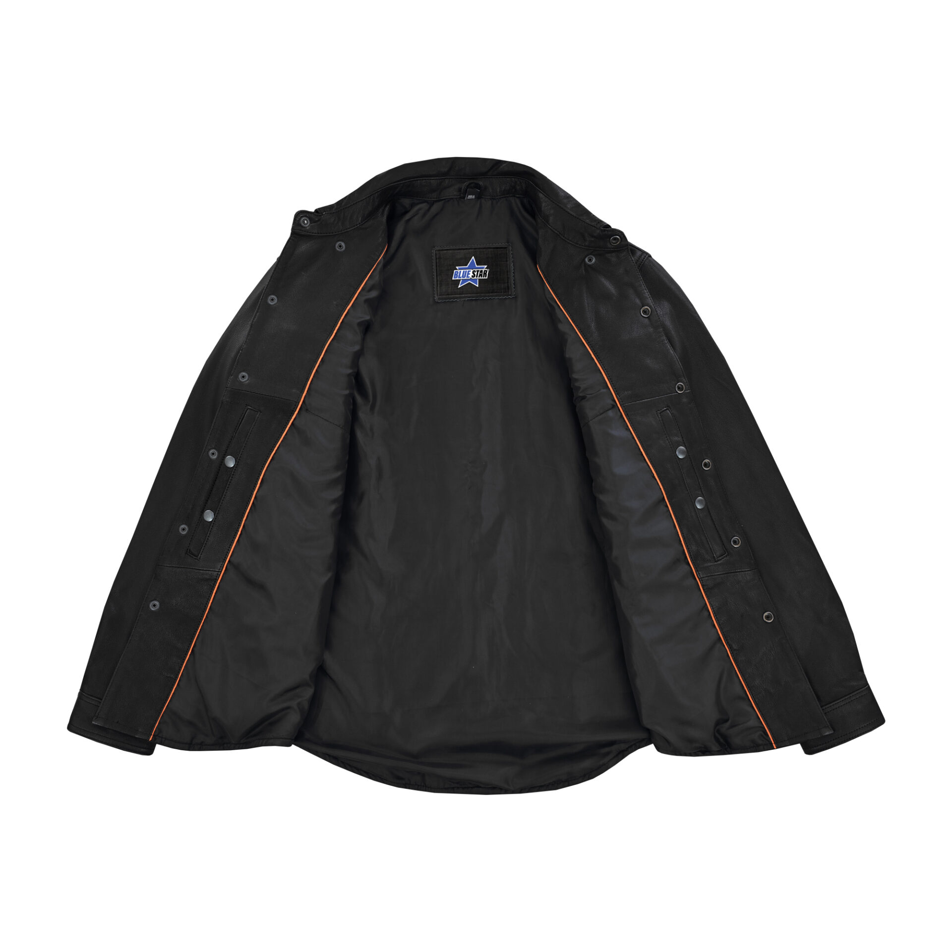 BSM1136 Men's Premium Lightweight Leather Shirt - Image 4