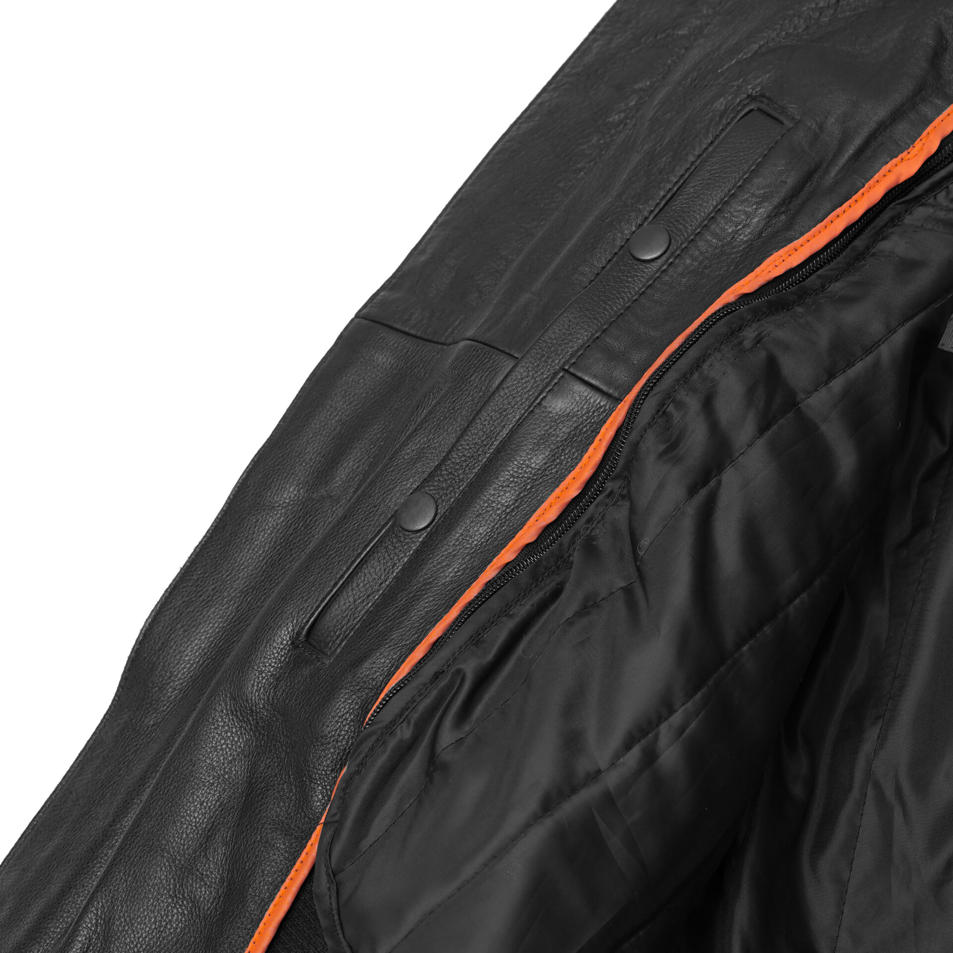 BSM1113 Men's Vented M/C Jacket Side Laces - Image 8