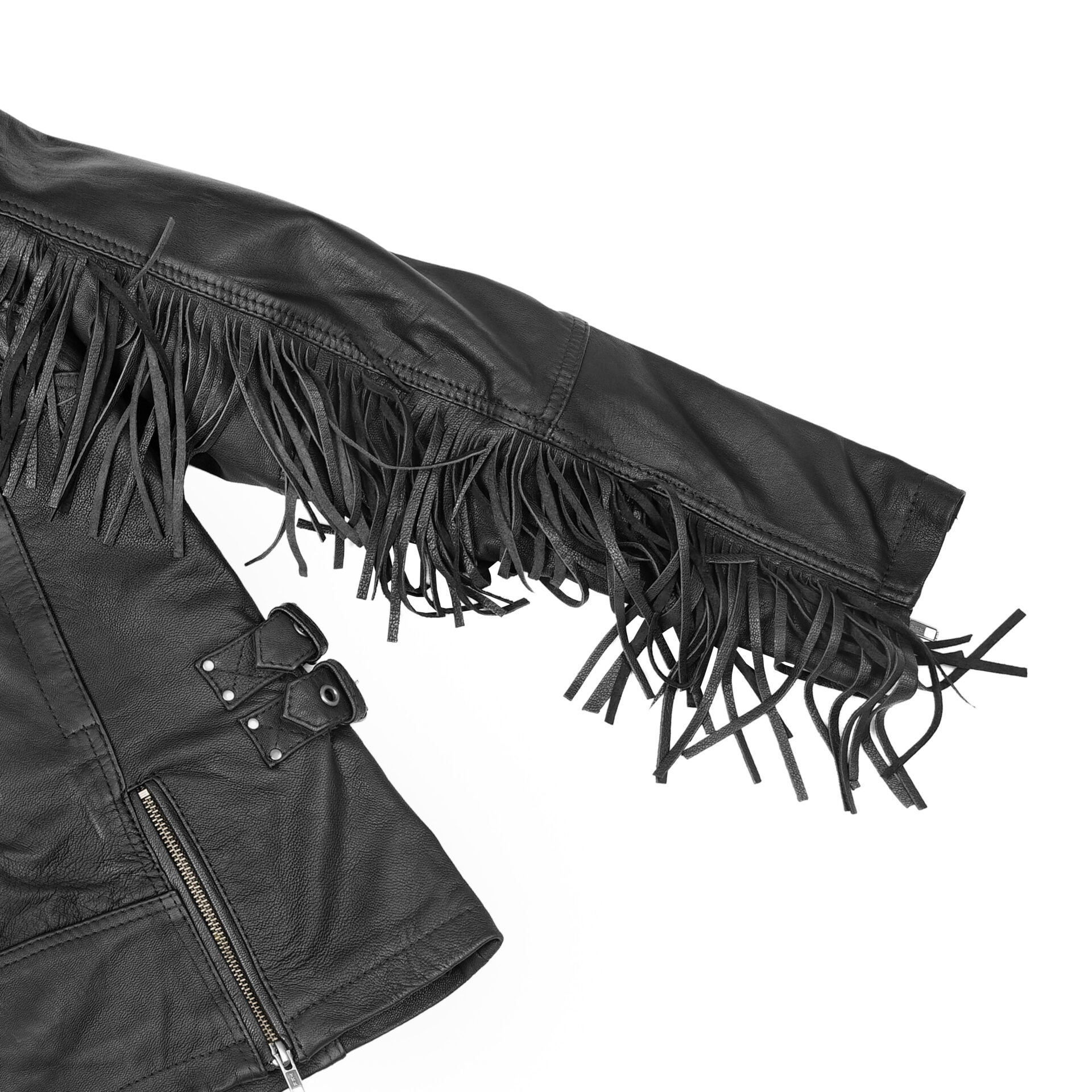 BSM2107 Women's Stylish Jacket with Fringe - Image 8