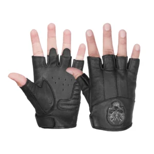 BSM3341 Reflective Skull Fingerless Glove