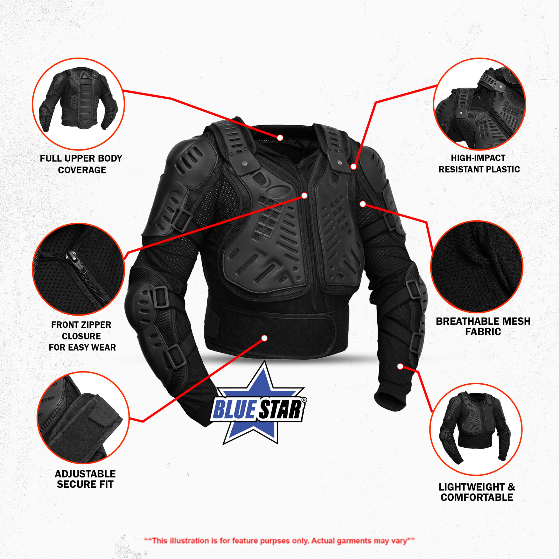 Full Protection Body Armor – Black - Image 3