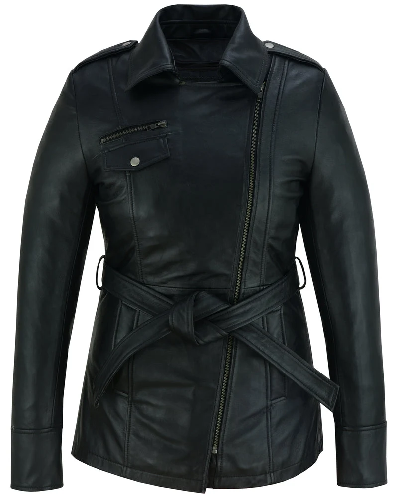 BSM1161 Elan Women’s Leather Jacket Black - Image 8