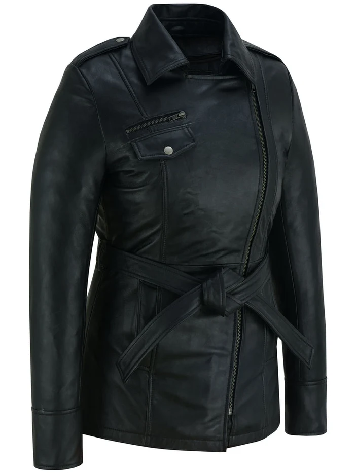 BSM1161 Elan Women’s Leather Jacket Black