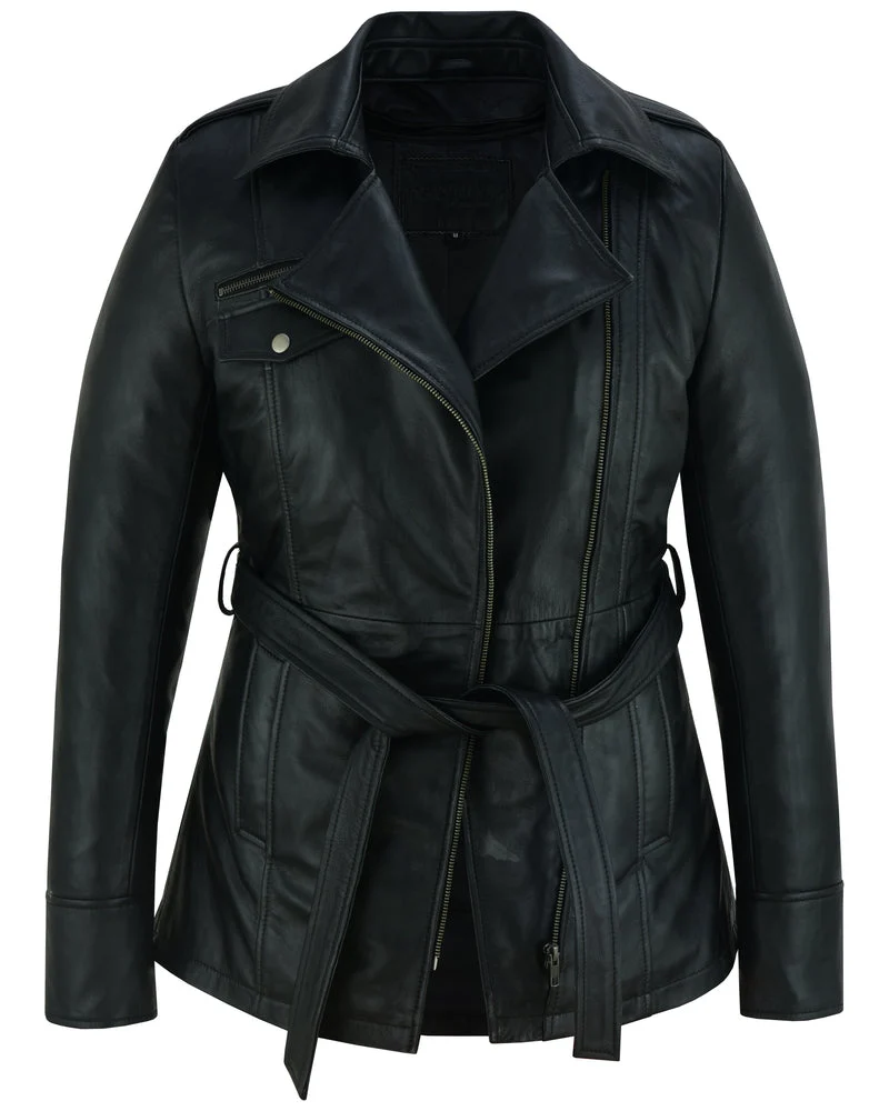 BSM1161 Elan Women’s Leather Jacket Black - Image 4