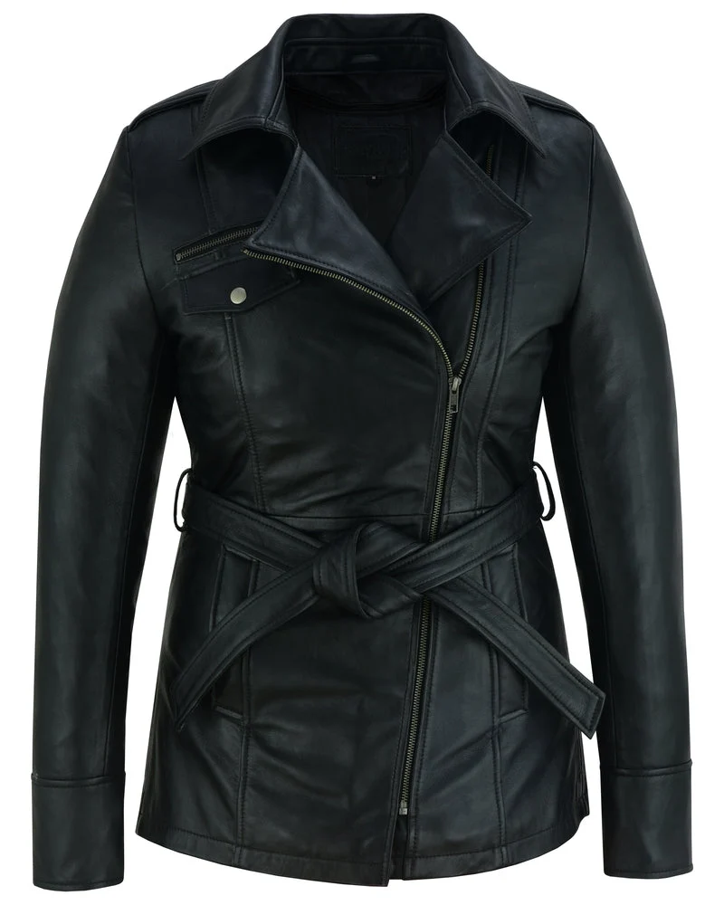 BSM1161 Elan Women’s Leather Jacket Black - Image 9