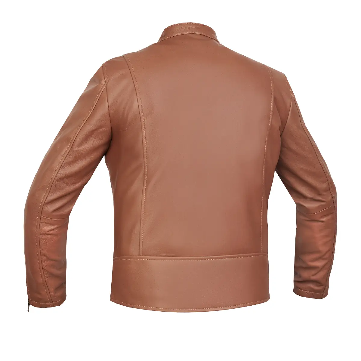 RUSTIC STUNNER MEN’S BROWN FASHION LEATHER JACKET - Image 2