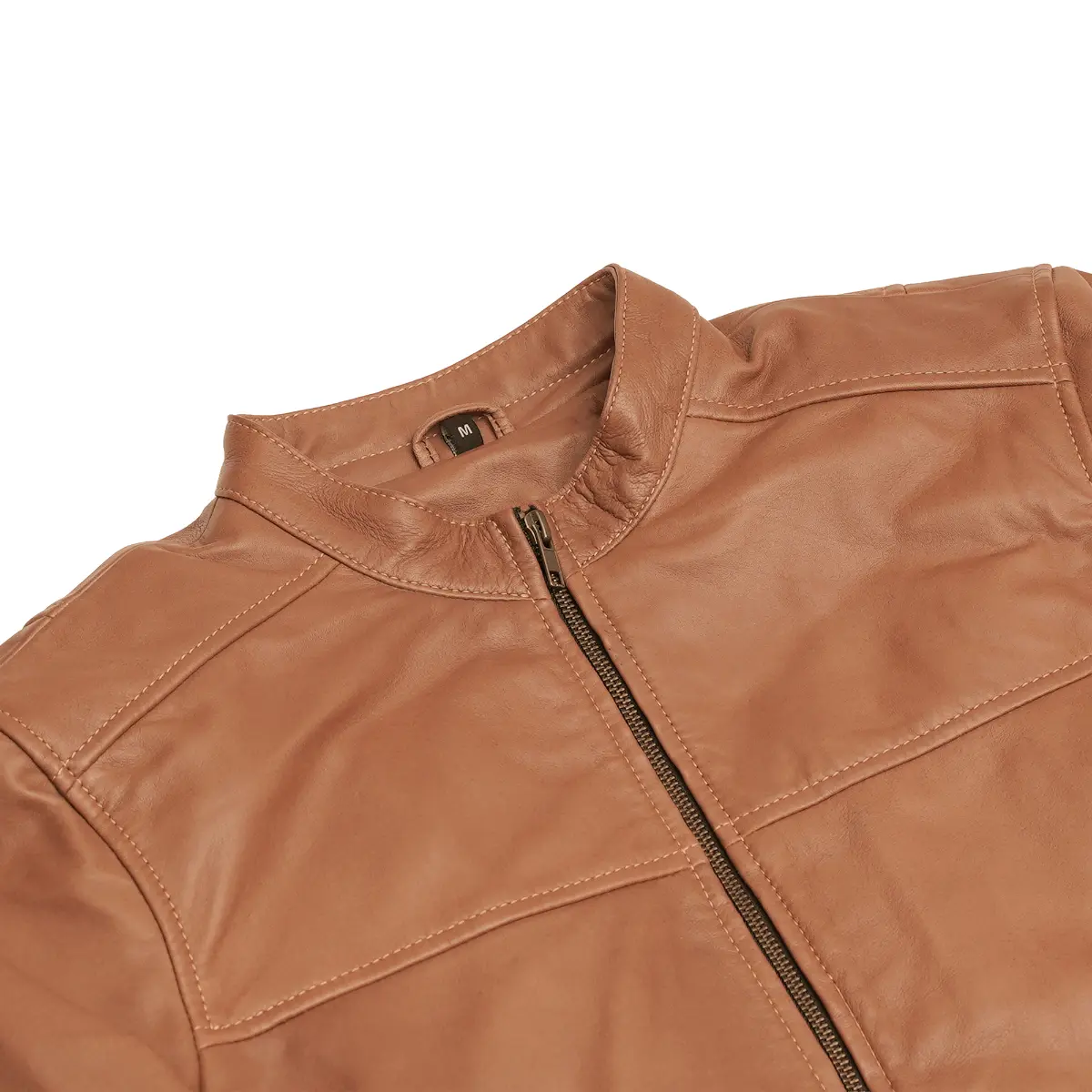 RUSTIC STUNNER MEN’S BROWN FASHION LEATHER JACKET - Image 4