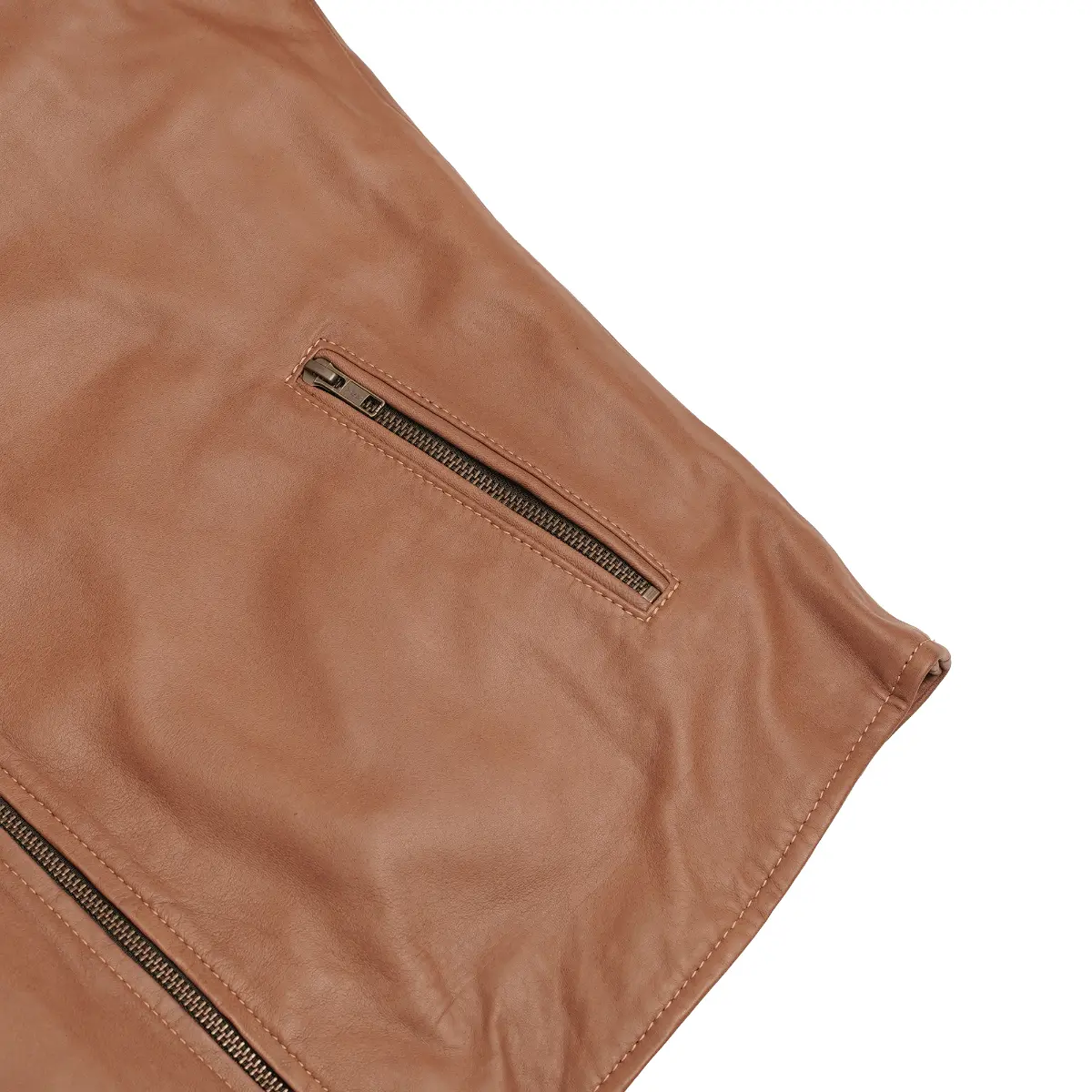 RUSTIC STUNNER MEN’S BROWN FASHION LEATHER JACKET - Image 5