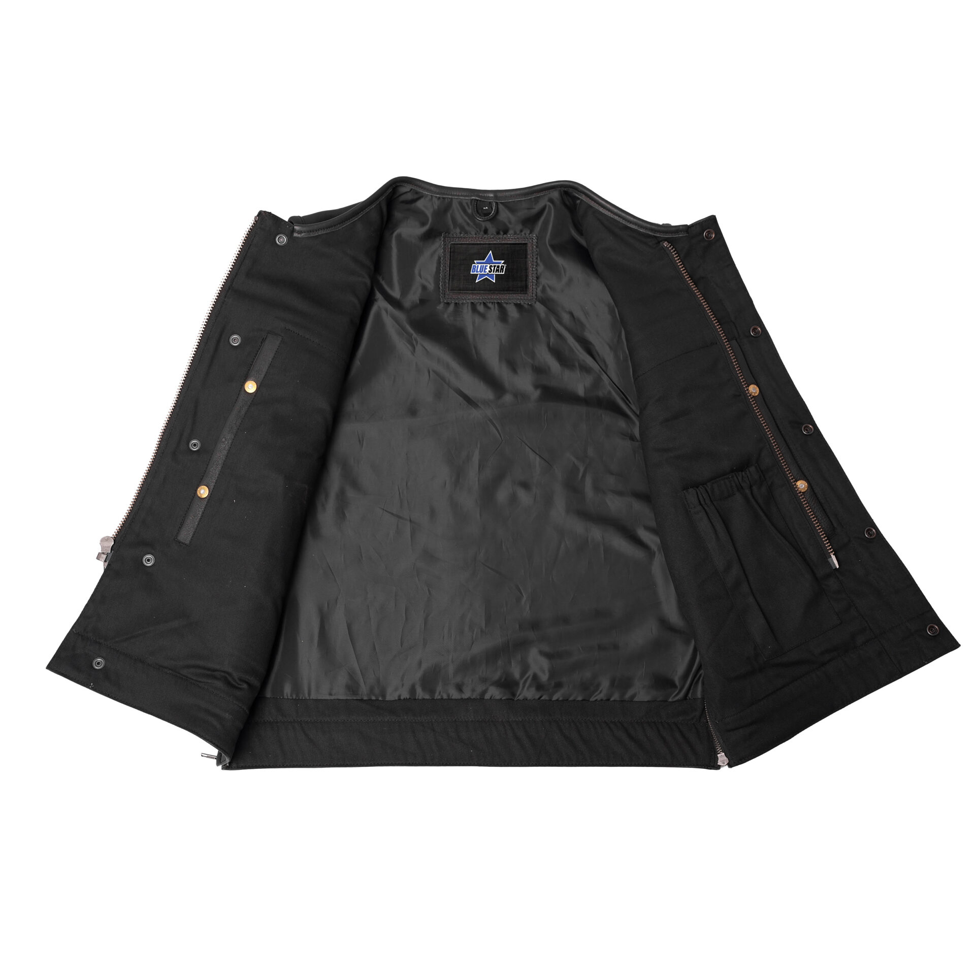 BSM4599 Upgraded Style Gun Pockets, Hidden Gun Metal Zipper, Bottom Sid - Image 5