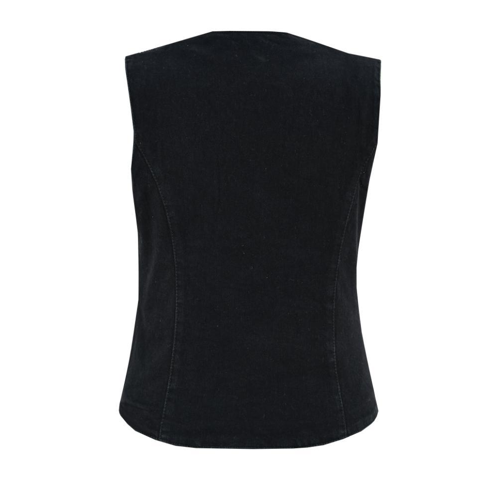 BSM4595 Women's Denim Classic Plain Sides Vest - Image 6
