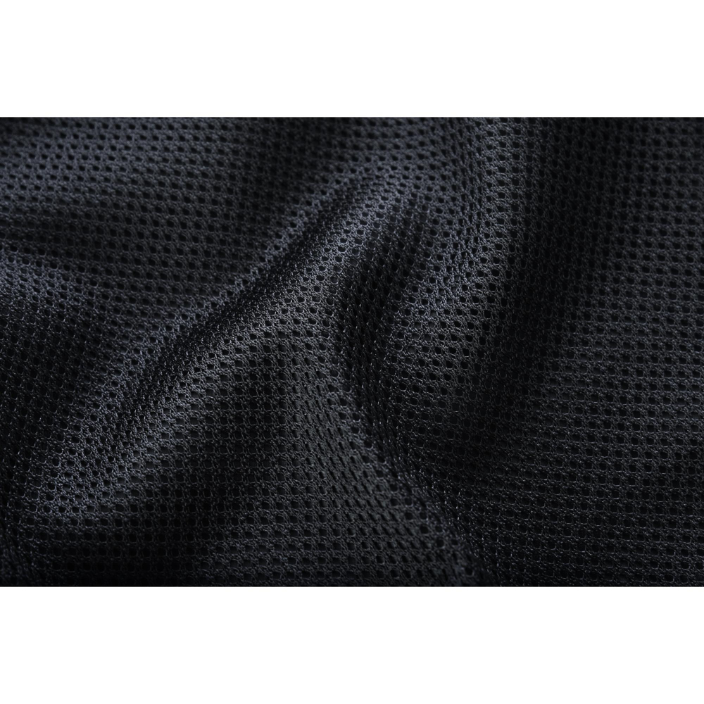 BSM4601 Nitro Rush Men’s Black Mesh Textile Vest with Yellow Diamond Stitch - Image 17
