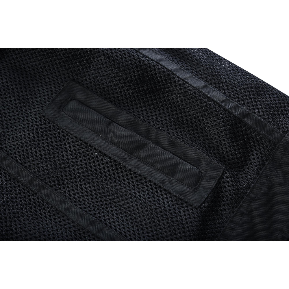 BSM4602 Mesh Rave Men’s Black Mesh Textile Vest with Black Paisley Liner - Image 16