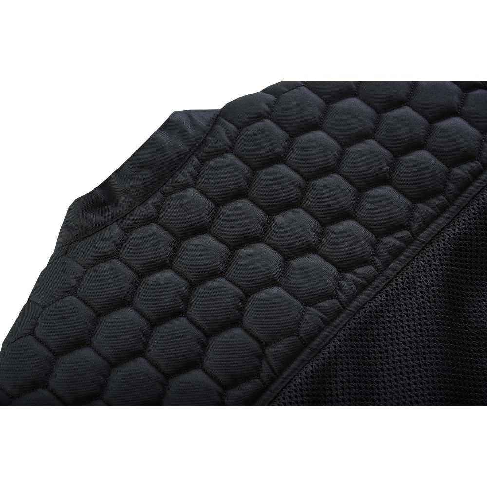 BSM4602 Mesh Rave Men’s Black Mesh Textile Vest with Black Paisley Liner - Image 20