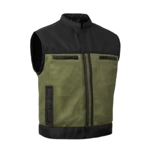 BSM4609 - Blaze Green Men’s Motorcycle Mesh Vest