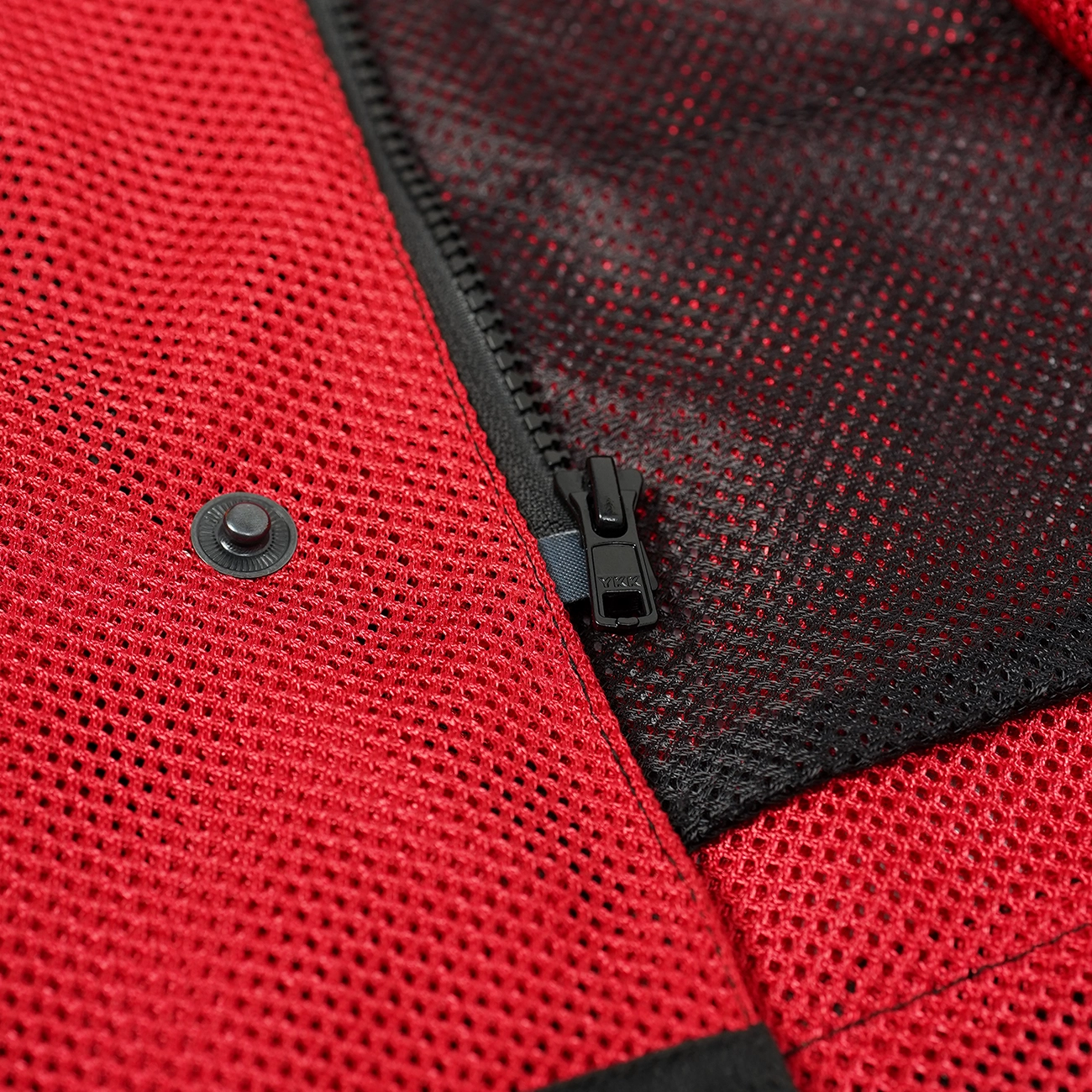 BSM4611 - Blaze Red Men’s Motorcycle Mesh Vest - Image 6