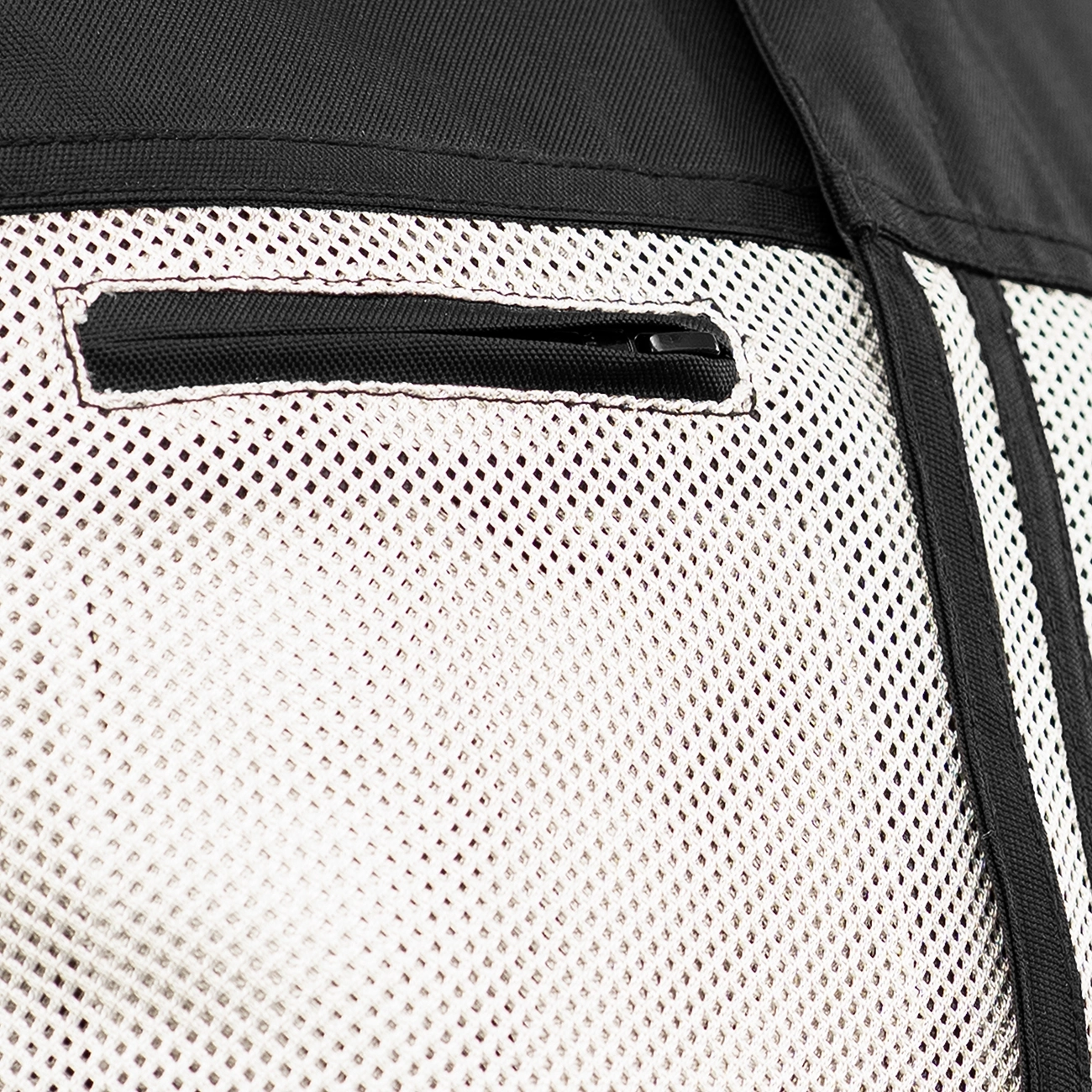 BSM4612 - Blaze Silver Men’s Motorcycle Mesh Vest - Image 6