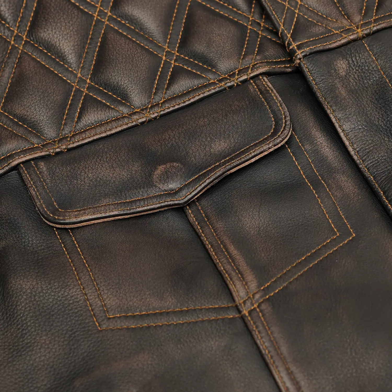 BSM4615 Liberty Knight - Blaze Lowside Men's Leather Vest - Image 9