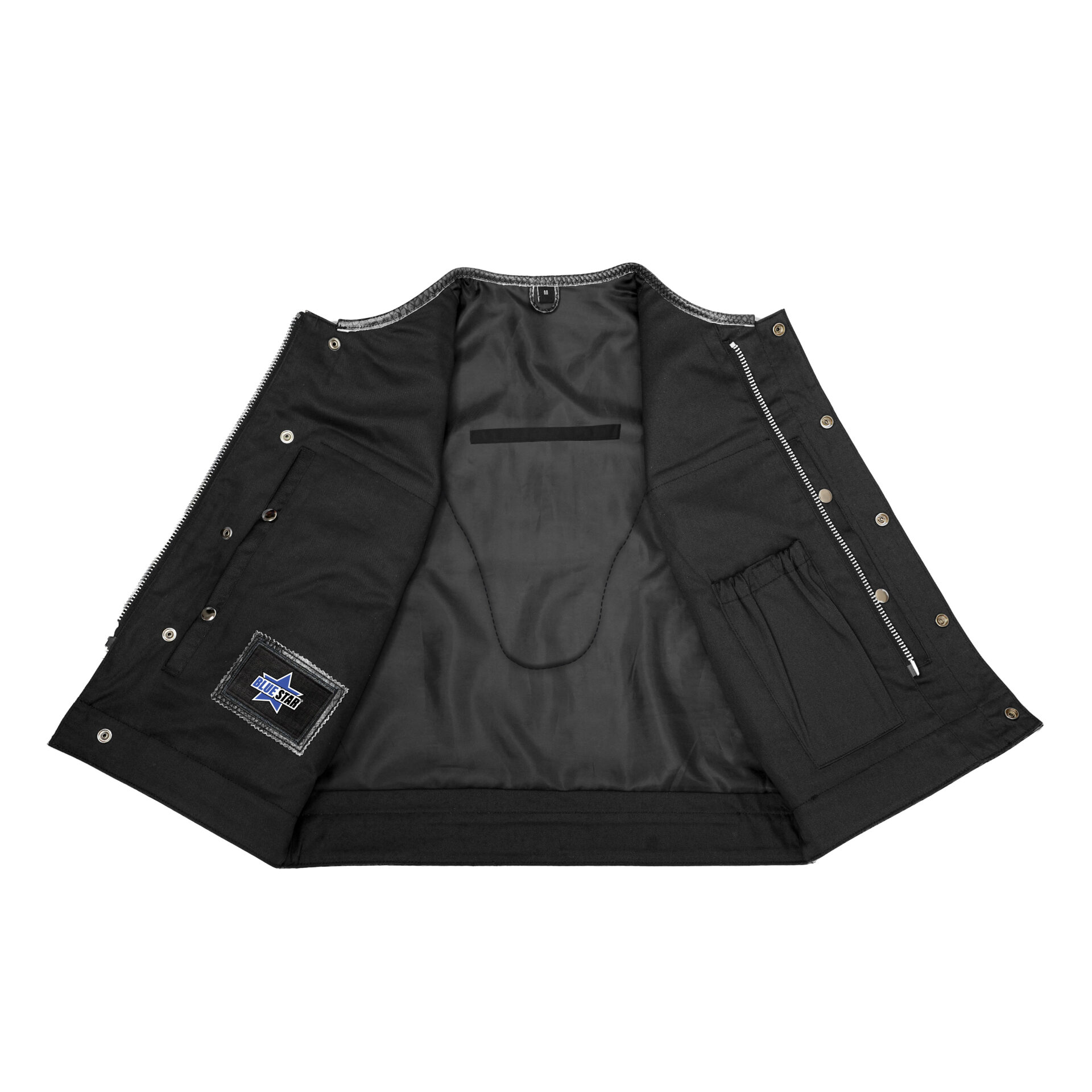 BSM4619 Leather Fang Men's Leather Vest - Image 4