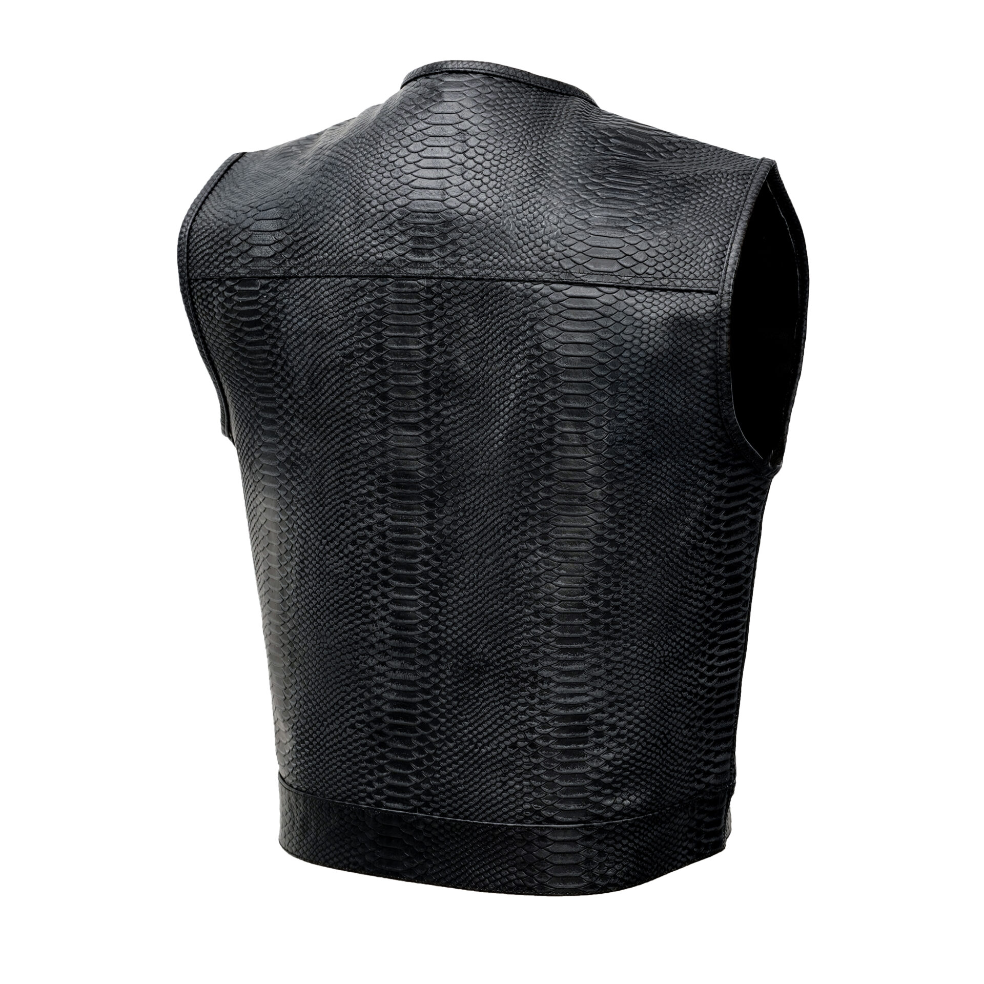 BSM4619 Leather Fang Men's Leather Vest - Image 2