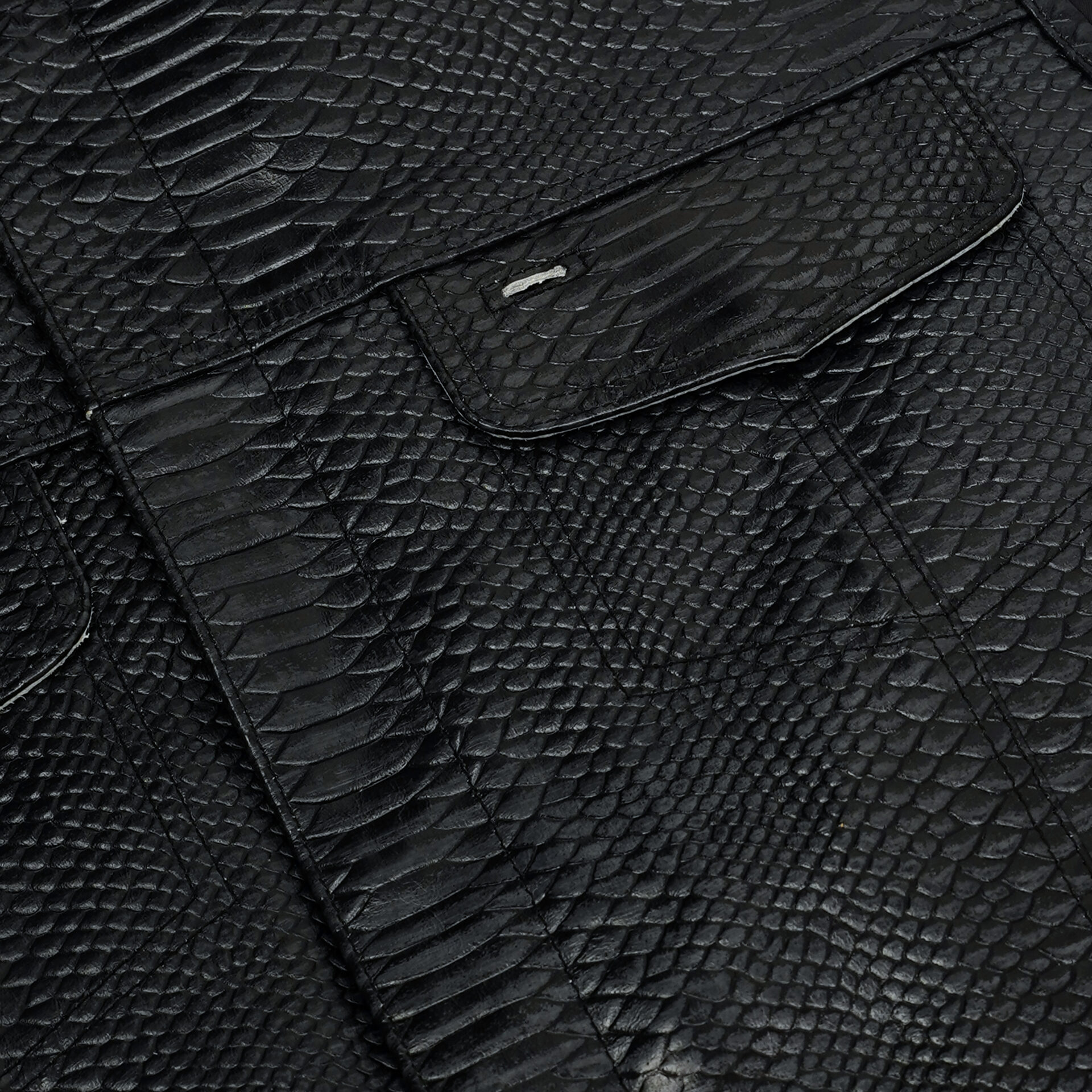 BSM4619 Leather Fang Men's Leather Vest - Image 8
